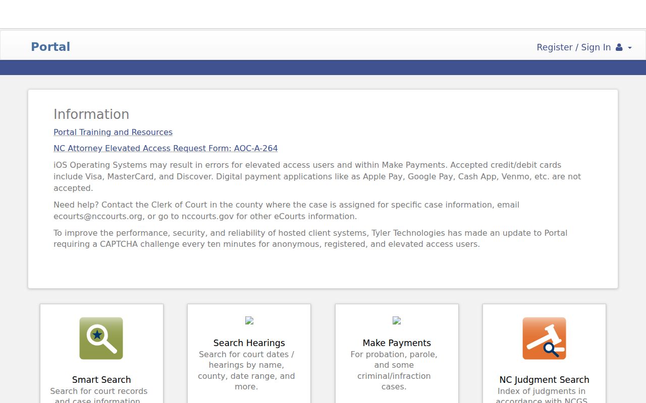 Forsyth County case lookup eCourts Portal public search