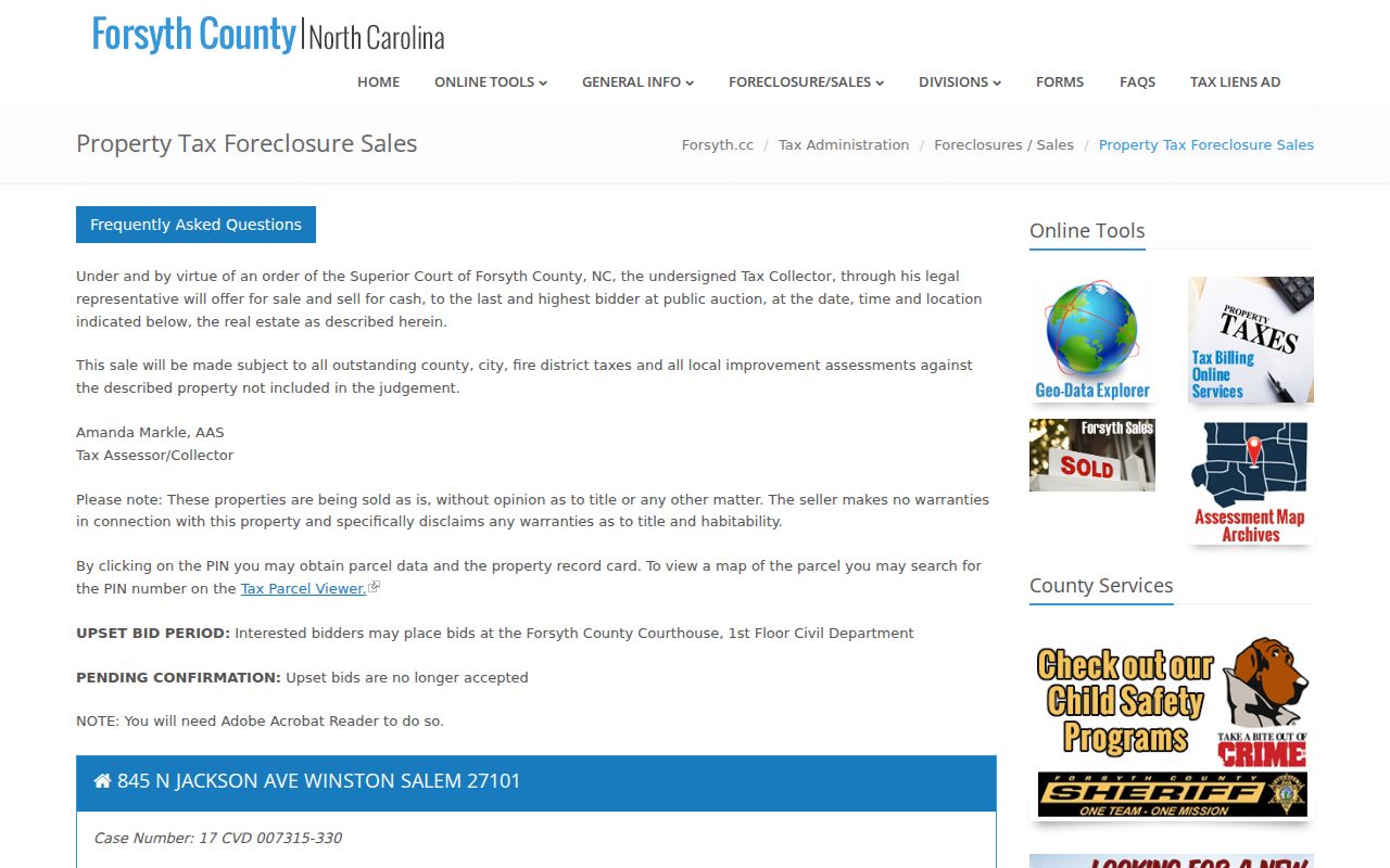 Forsyth civil docket foreclosure records source image