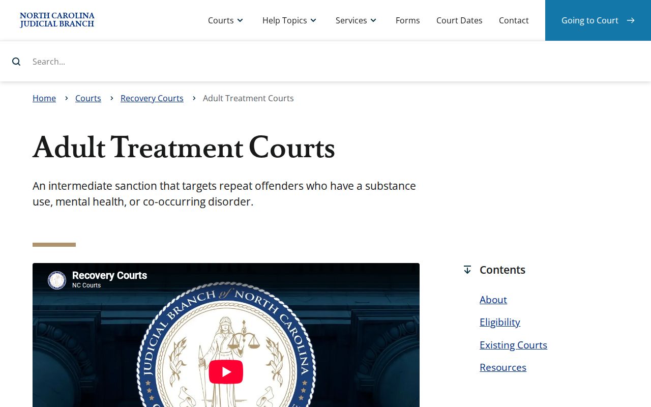 Clemmons court docket Adult Treatment Court program reference