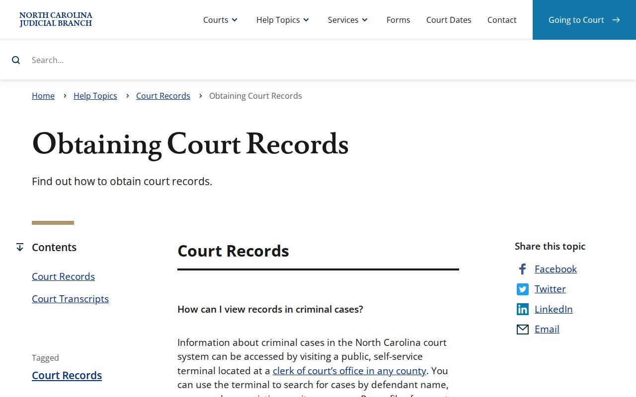 Forsyth County court records North Carolina court-records instructions