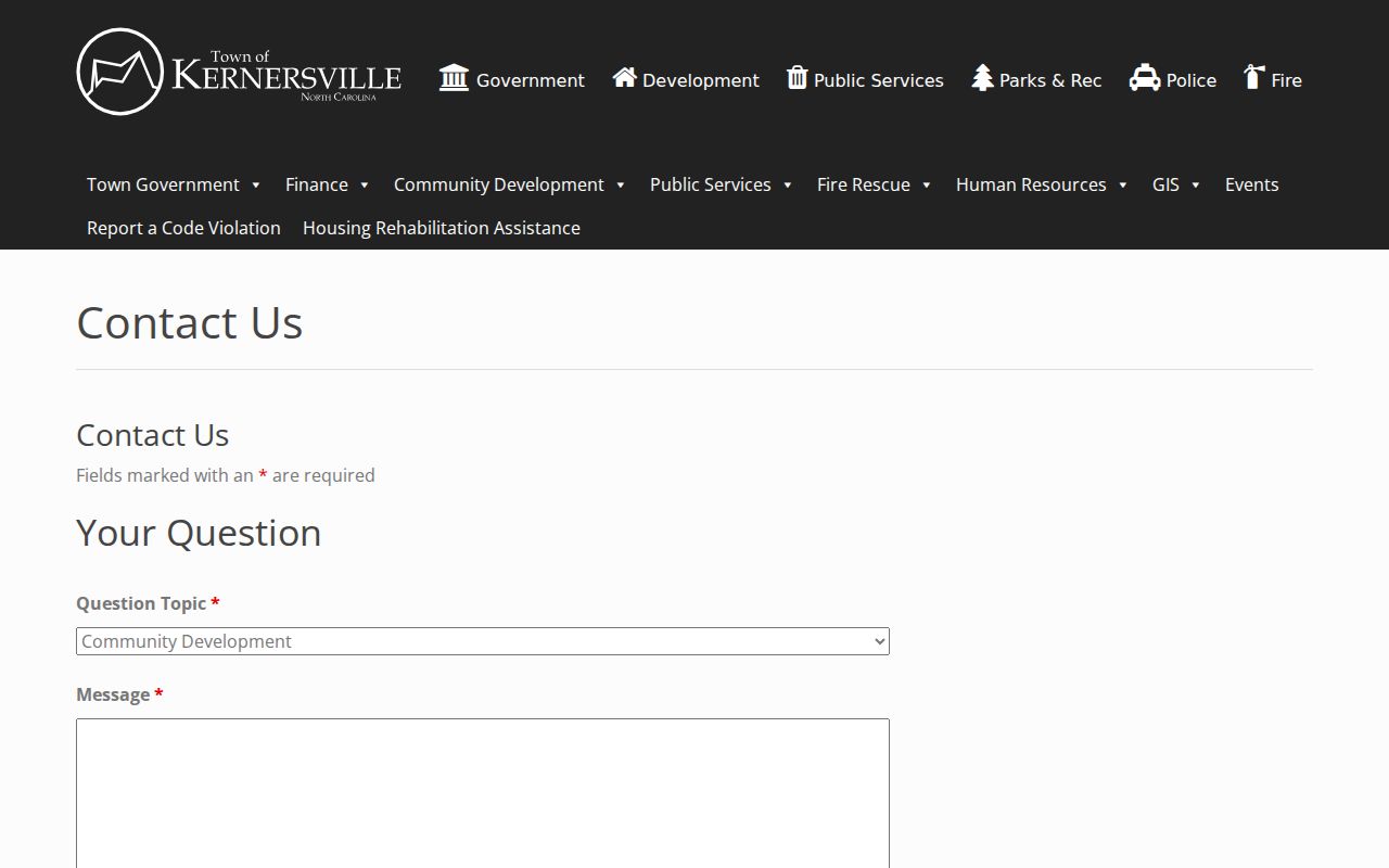 Kernersville court docket Town Hall contact reference
